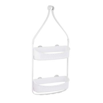 Raft pentru baie alb mat de agățat din plastic Vesper – douceur d'intérieur