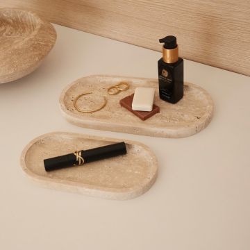 Set tava de baie, L'essentiel Maison, MAR07510104D, Bej