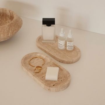 Set tava de baie, L'essentiel Maison, MAR07570104D, Bej