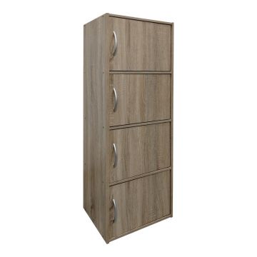 Dulap coloana Soline, lemn finisaj, sonoma, 40x35x120 cm