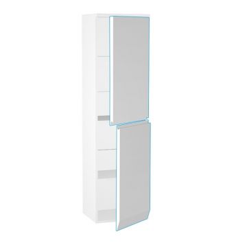 Dulap inalt suspendat cu usa softclose Oristo Horyzont mdf alb 150x40 cm
