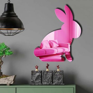 Oglinda decorativa, EAS001PINK, Partea de jos: 100% EVA (Grosime: 10 mm), Roz