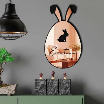 Oglinda decorativa, EAS002ROSEGOLD, Partea de jos: 100% EVA (Grosime: 10 mm), Auriu roz