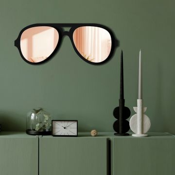 Oglinda decorativa, Ozgl508, Partea de jos: 100% EVA (Grosime: 10 mm), Auriu roz