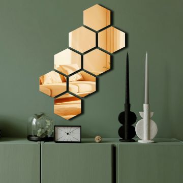 Oglinda decorativa, Ozgl525, Partea de jos: 100% EVA (Grosime: 10 mm), Auriu