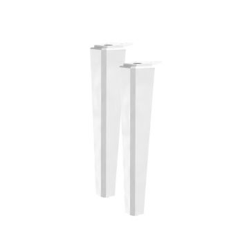 Picioare mobilier Oristo Montebianco alb mat 20 cm