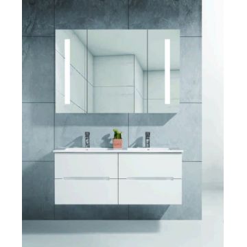 Set mobilier baie 1106, 121x47x48cm