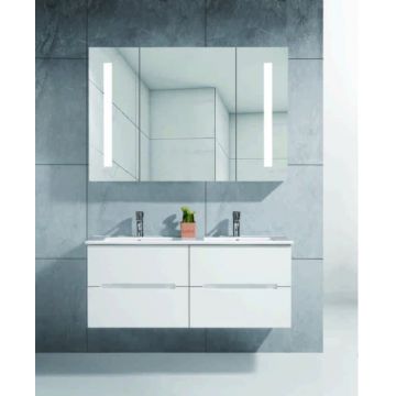 Set mobilier baie 1106, 121x47x48cm