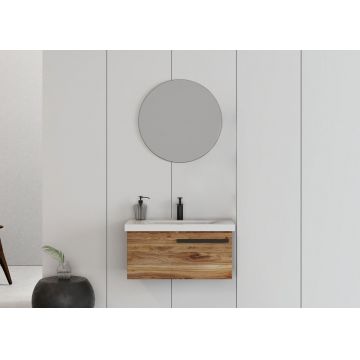 Set mobilier de baie (2 piese), Hanah Home, Bulu 80, Pin