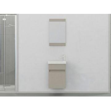 Set mobilier de baie (2 piese), Hanah Home, Mare 45, Latte