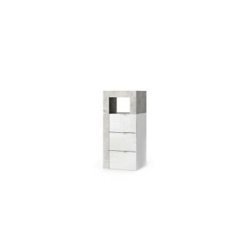 Dulap baie alb LC Mobili Italia Hamburg 35x78cm