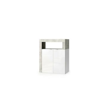 Dulap baie alb LC Mobili Italia Hamburg 64x78 cm 2 usi