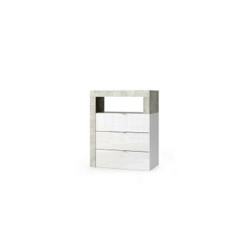 Dulap baie alb LC Mobili Italia Hamburg 64x78 cm
