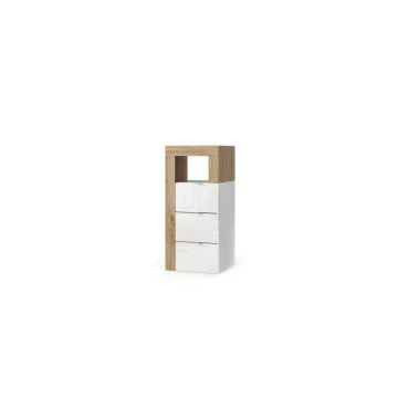 Dulap baie alb/maro LC Mobili Italia Hamburg 35x78 cm