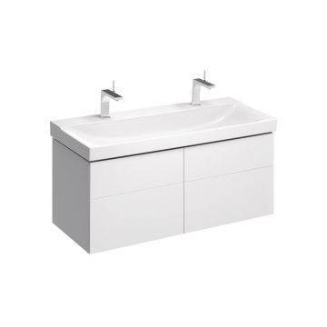 Dulap baza pentru lavoar suspendat Geberit Xeno2 alb 4 sertare 118 cm