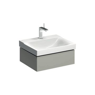 Dulap baza pentru lavoar suspendat Geberit Xeno2 greige 1 sertar 58 cm