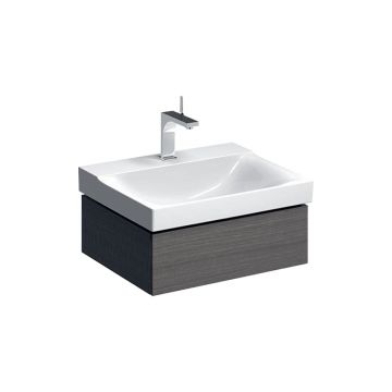 Dulap baza pentru lavoar suspendat Geberit Xeno2 gri 1 sertar 58 cm