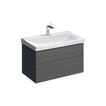 Dulap baza pentru lavoar suspendat Geberit Xeno2 gri  2 sertare 88 cm