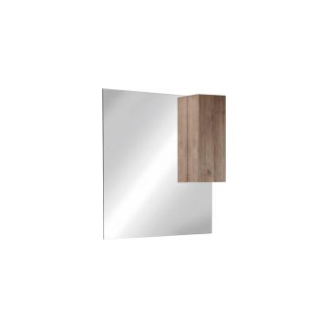Dulap cu oglinda maro natur LC Mobili Italia Jupiter 80x110 cm