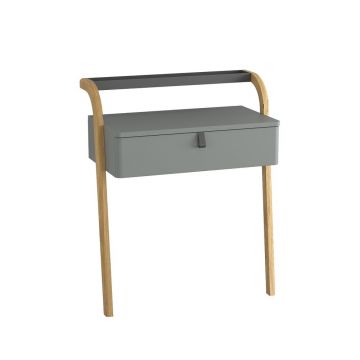 Dulap pe pardoseala gri inchis Krofam Moss 70 cm