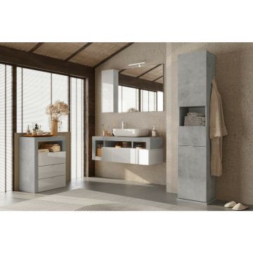 Dulap tip coloana gri LC Mobili Italia Hamburg 180x35 cm
