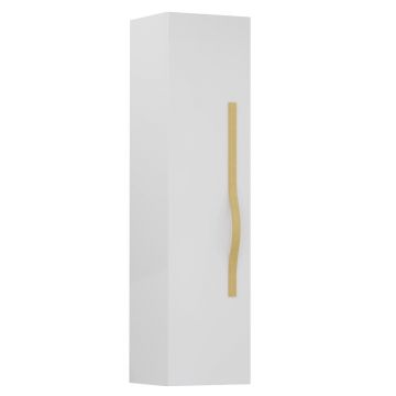 Dulap tip coloana suspendat alb Krofam e-VOG 130 cm maner auriu