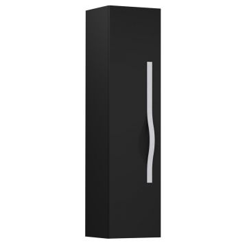 Dulap tip coloana suspendat negru Krofam e-VOG 130 cm maner crom