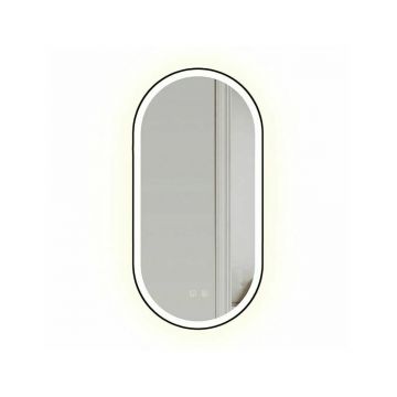 Oglinda cu iluminare Led Tutumi OVL 50x100 cm negru