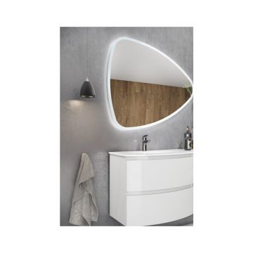 Set dulap baza alb Savini Due Armonia 70 cm si lavoar