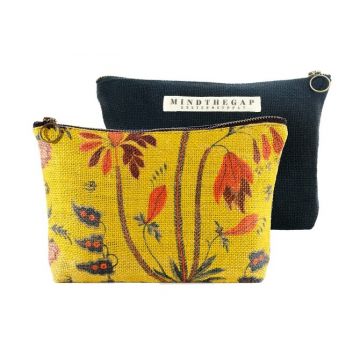 Geanta de cosmetice Gypsy Ochre Yellow / Navy Blue, l23xA4xH15,5 cm