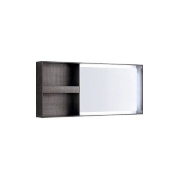 Oglinda cu iluminare LED Geberit Citterio maro/gri 134 cm