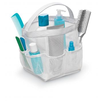 Organizator pentru cosmetice, Caddy Alb / Gri, Modele Asortate, L22xl22xH20 cm