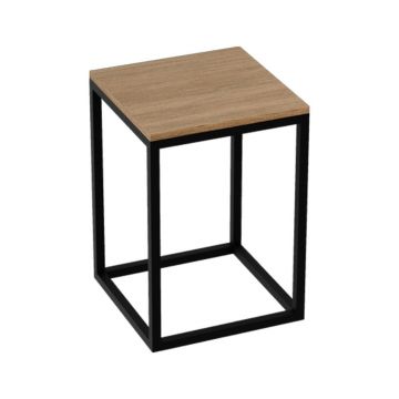Dulap coloana mediu stativ Rune Snorri 35 cm finisaj negru-lemn