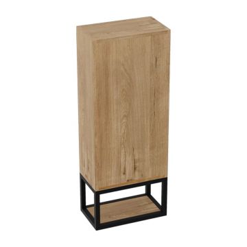 Dulap coloana mediu suspendat Rune Snorri 35 cm finisaj negru-lemn