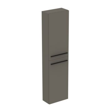 Dulap inalt suspendat Ideal Standard i.life S finisaj gri 40 cm 2 usi