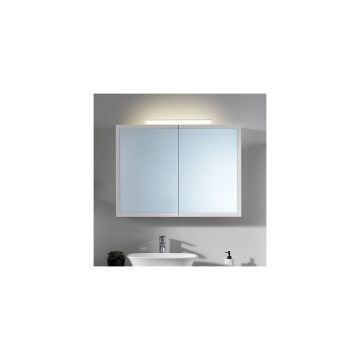 Dulap suspendat cu oglinda KolpaSan Blanche alb mat 95 cm