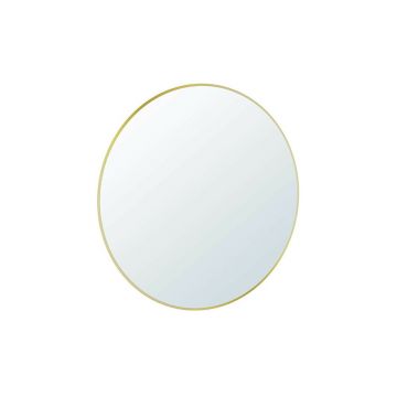 Oglinda cu iluminare Led Gala Diam 100x100 cm auriu