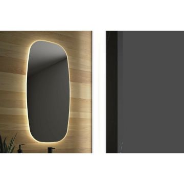 Oglinda cu iluminare Led Gala Eire 90x45 cm negru