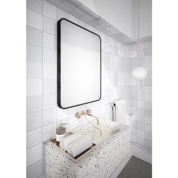 Oglinda dreptunghiulara Dubiel Vitrum Niko Black 50x70 cm
