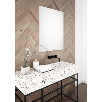 Oglinda reversibila dreptunghiulara Dubiel Vitrum Box White 60x80 cm