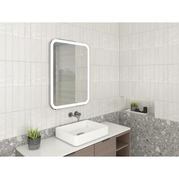 Oglinda reversibila dreptunghiulara LED Dubiel Vitrum Hugo 60x80cm