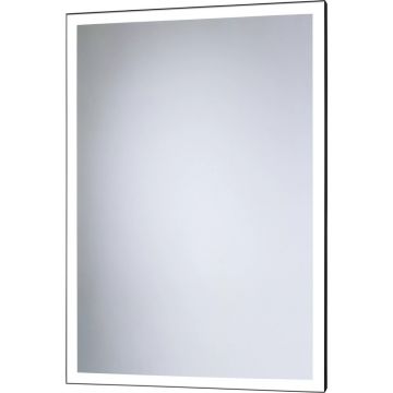 Oglinda reversibila dreptunghiulara LED Dubiel Vitrum Solid Black 50x70 cm