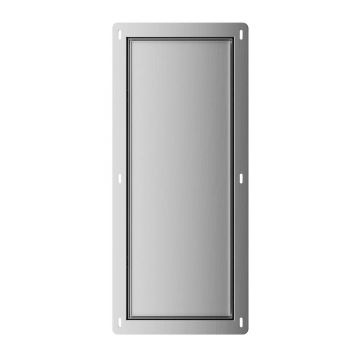 Suport perie WC incastrat Balneo Wall Box S Tiles otel inoxidabil deschidere stanga
