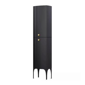 Dulap inalt suspendat Oristo Louis negru 2 usi 47 cm