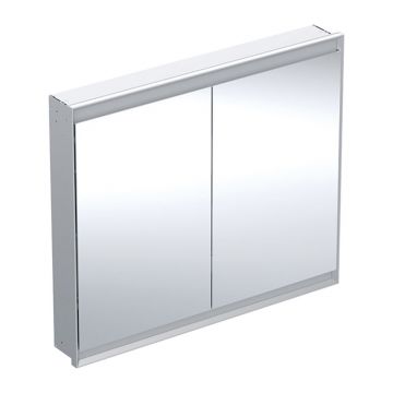 Dulap incastrat cu oglinda Geberit One ComfortLight 105 cm aluminiu eloxat