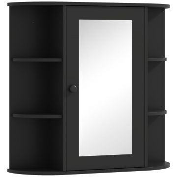 Dulapior Baie cu Oglinda - Lemn Alb 66 17 63 cm