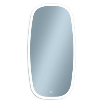 Oglinda cu iluminare LED Venti Breza 90 cm x 45 cm negru