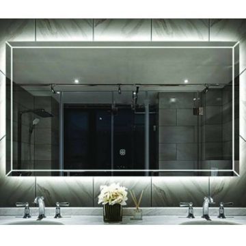 Oglinda cu iluminare si dezaburire Fluminia Palladio 90 cm