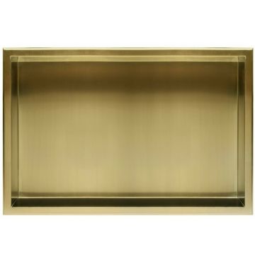 Raft incastrat dreptunghiular auriu periat Rea 30x60x10 cm