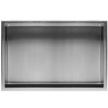 Raft incastrat dreptunghiular crom periat Rea 30x60x10 cm